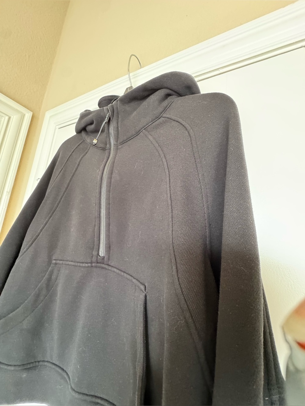 Lululemon Scuba Oversized 1/2 Zip Hoodie Black Size M/L - Picture 7 of 15